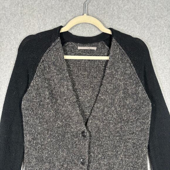 Rubbish Cardigan‎ Sweater Womens XS Button Tunic Grandpa Grunge Fuzzy Pocket - Picture 2 of 9